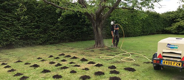 Root care and soil aeration